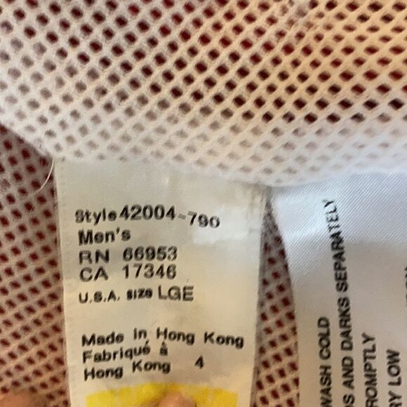 Vintage Head Red Nylon Zip Up Mens Windbreaker   Size Large - Picture 9 of 9